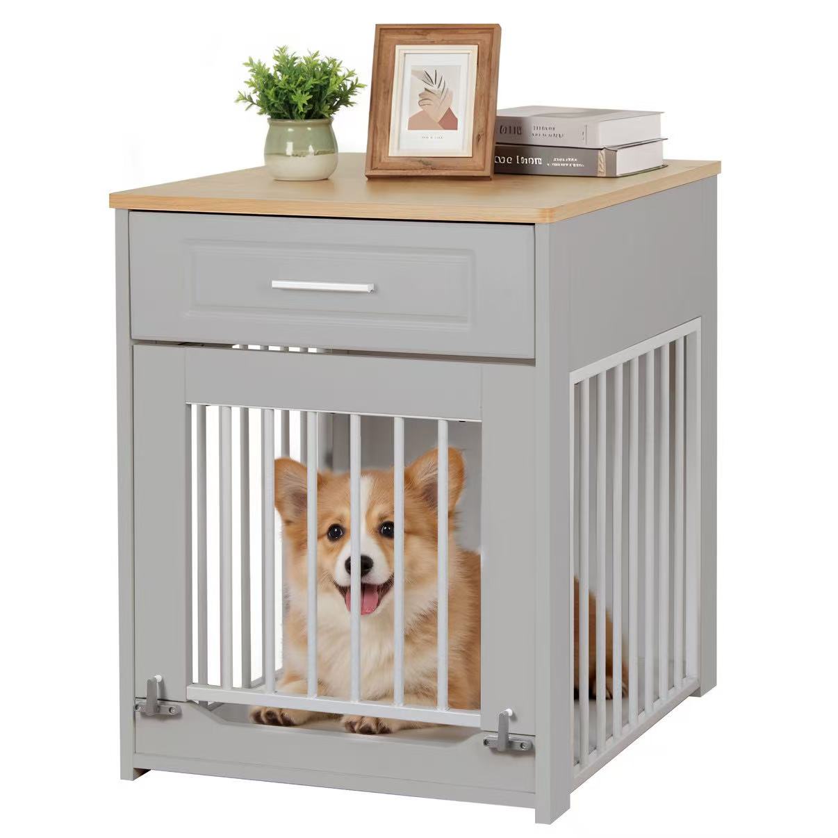 Dog crate grey model